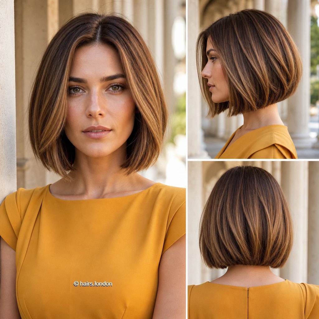 20 Bob Haircut Ideas, From Soft Waves to Sculpted Shapes Chestnut Smooth Bob