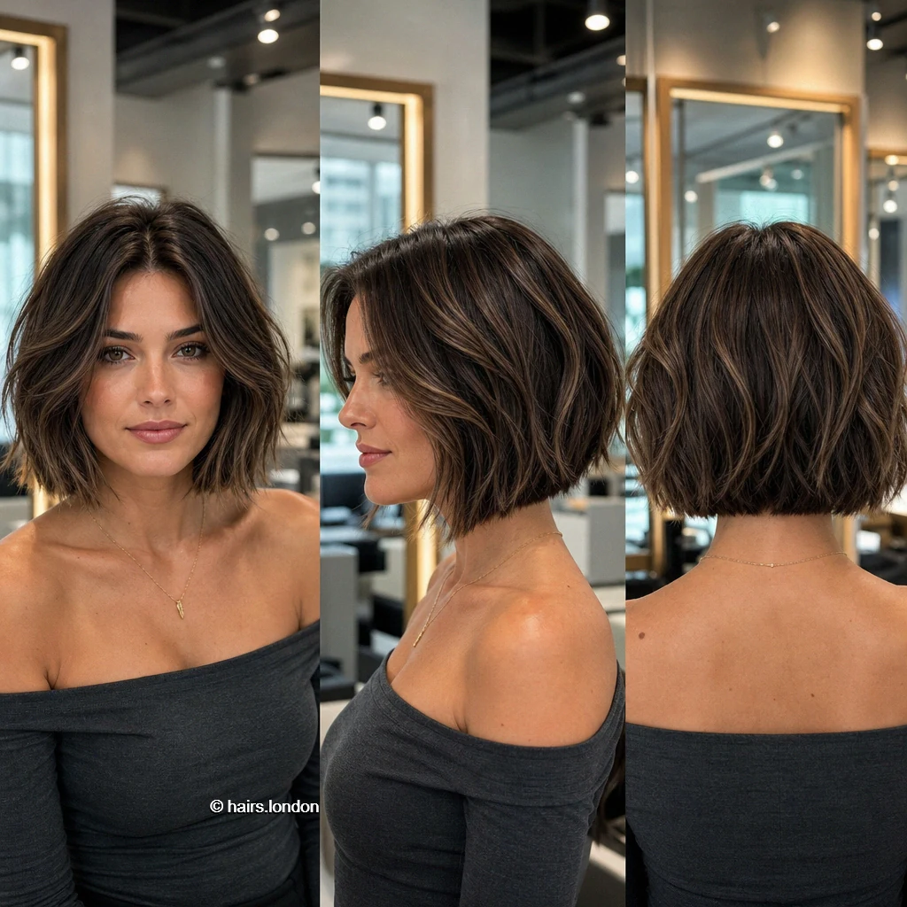 Chestnut Tousled Bob