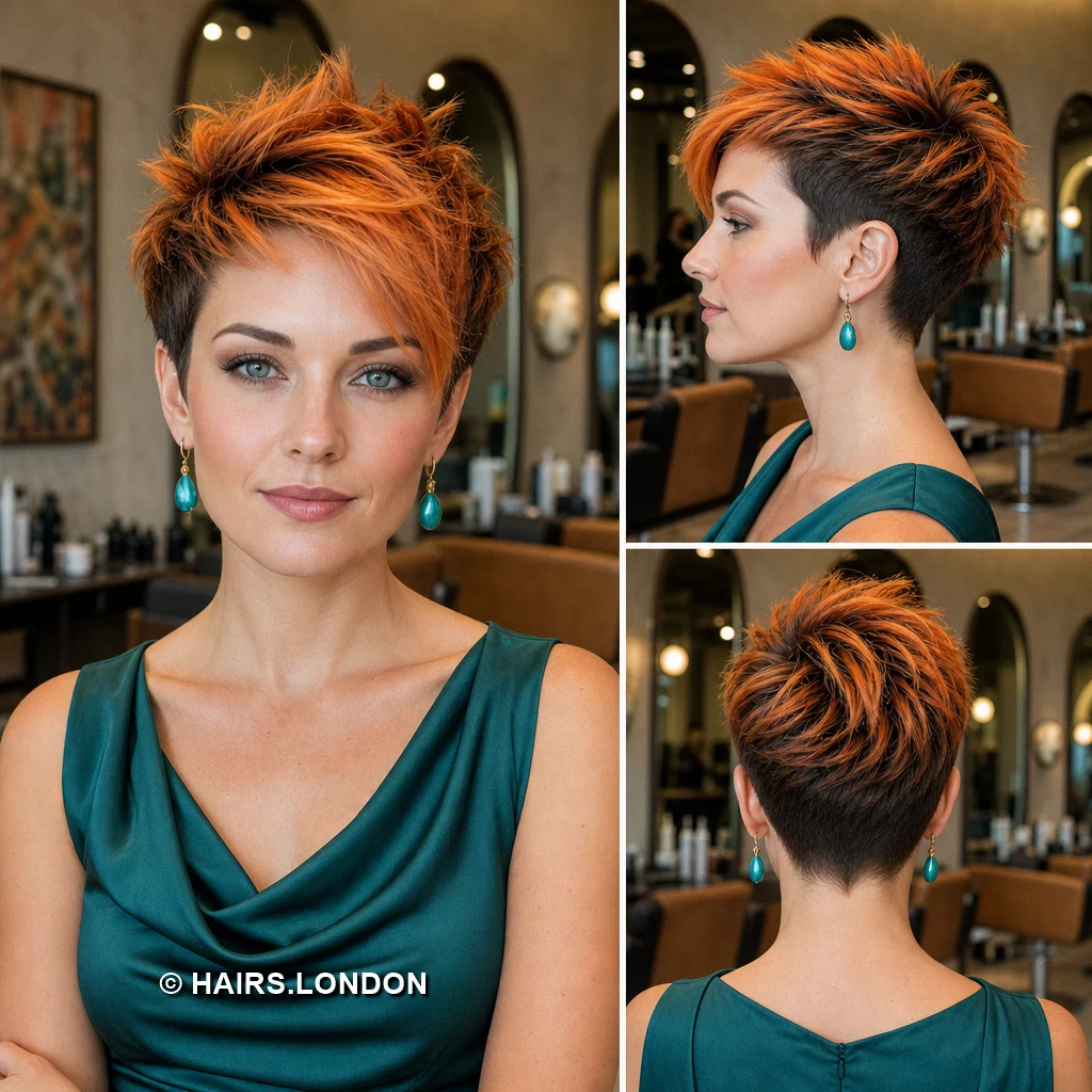 19 Copper and Brown Pixie Haircuts with Texture, Sweeps, and Curls Chestnut Tousled Crop