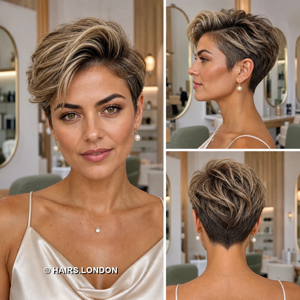 Chestnut Tousled Pixie