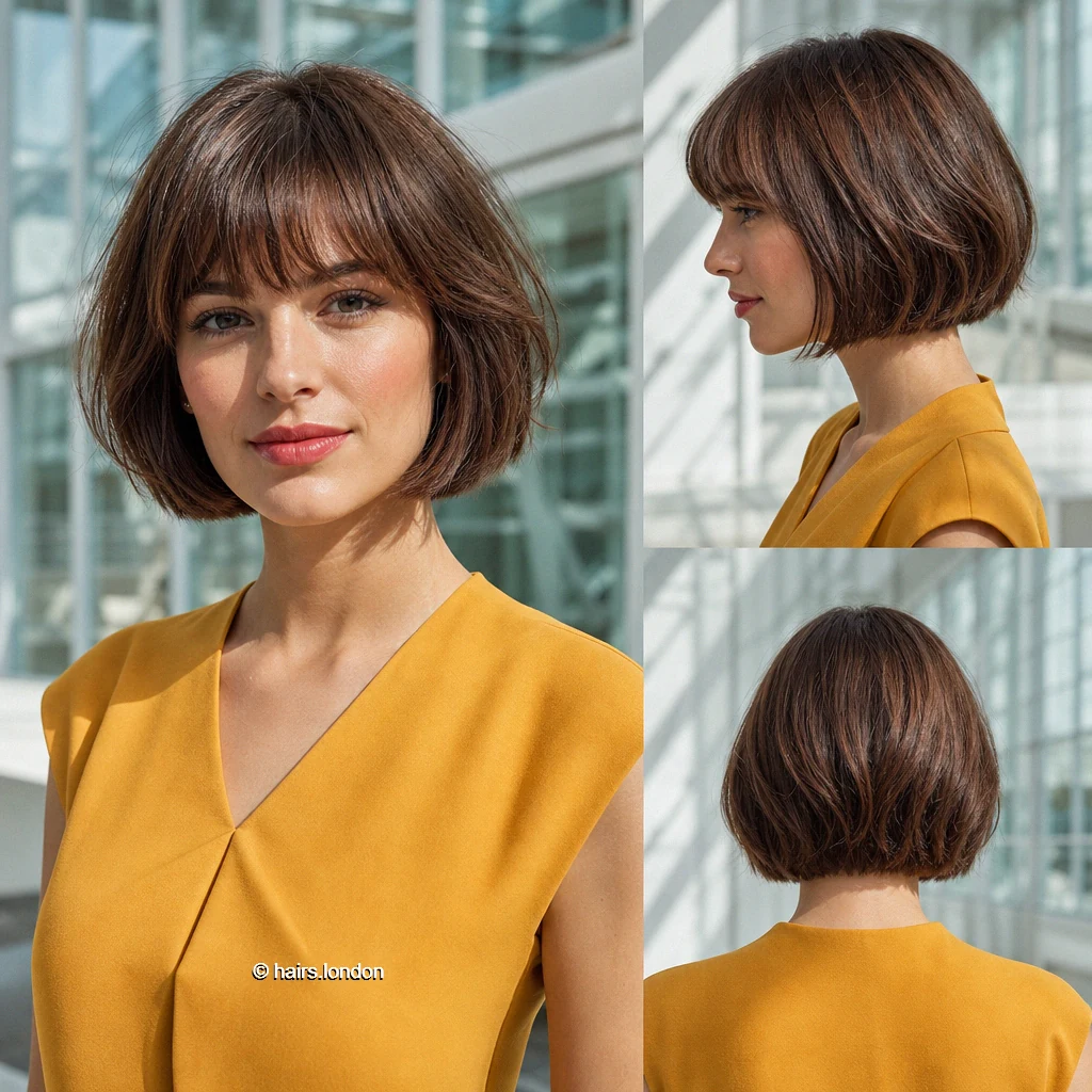 20 Jaw-Length Bob Haircuts and Layered Bobs to Inspire Your Next Cut Chestnut Wispy Bob