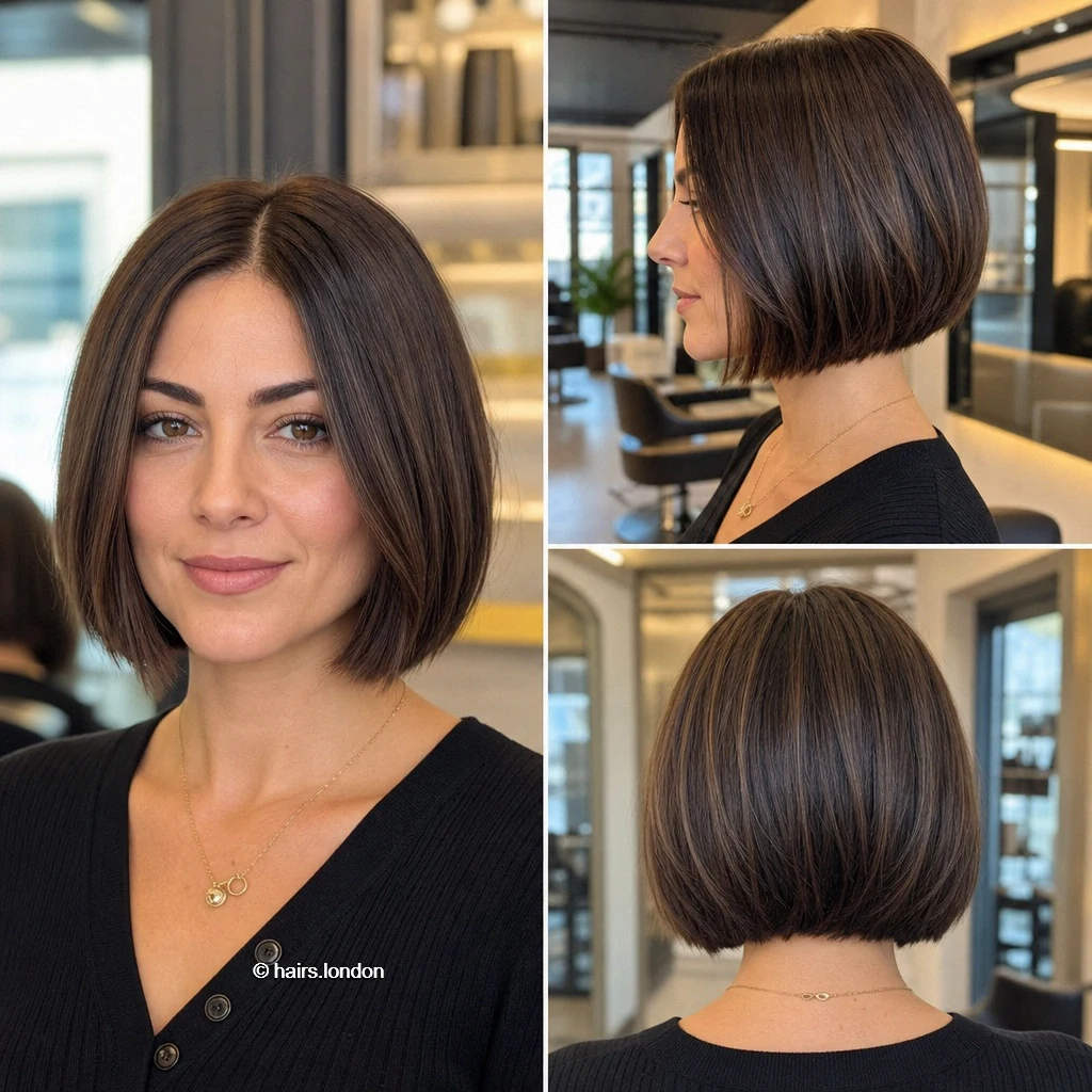 20 Brown Bob Haircuts, From Polished Jaw-Length Cuts to Soft Layered Lobs Chocolate Curved Bob