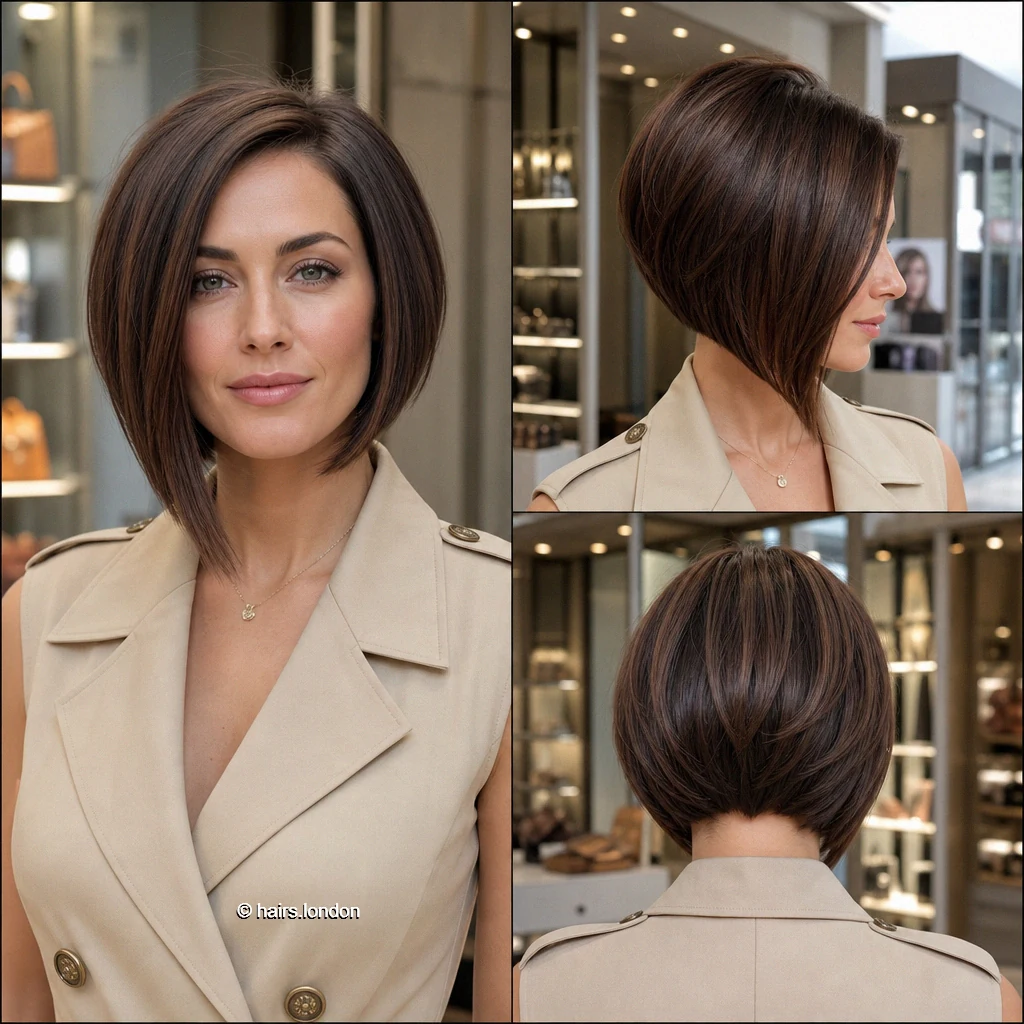 Chocolate Inverted Bob