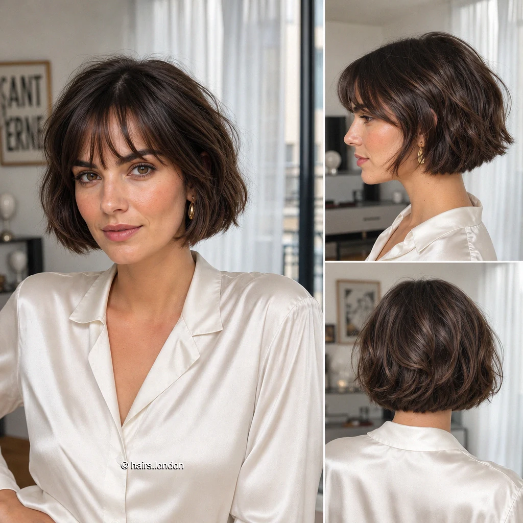 20 Rounded and Layered Bob Haircuts for a Shape That Moves Chocolate Tousled Bob