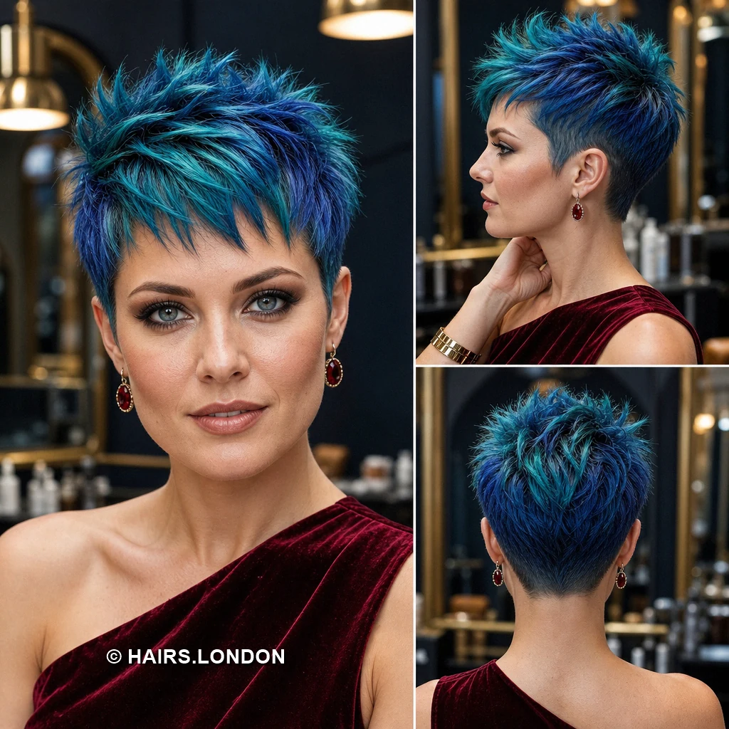 Cobalt Choppy Pixie