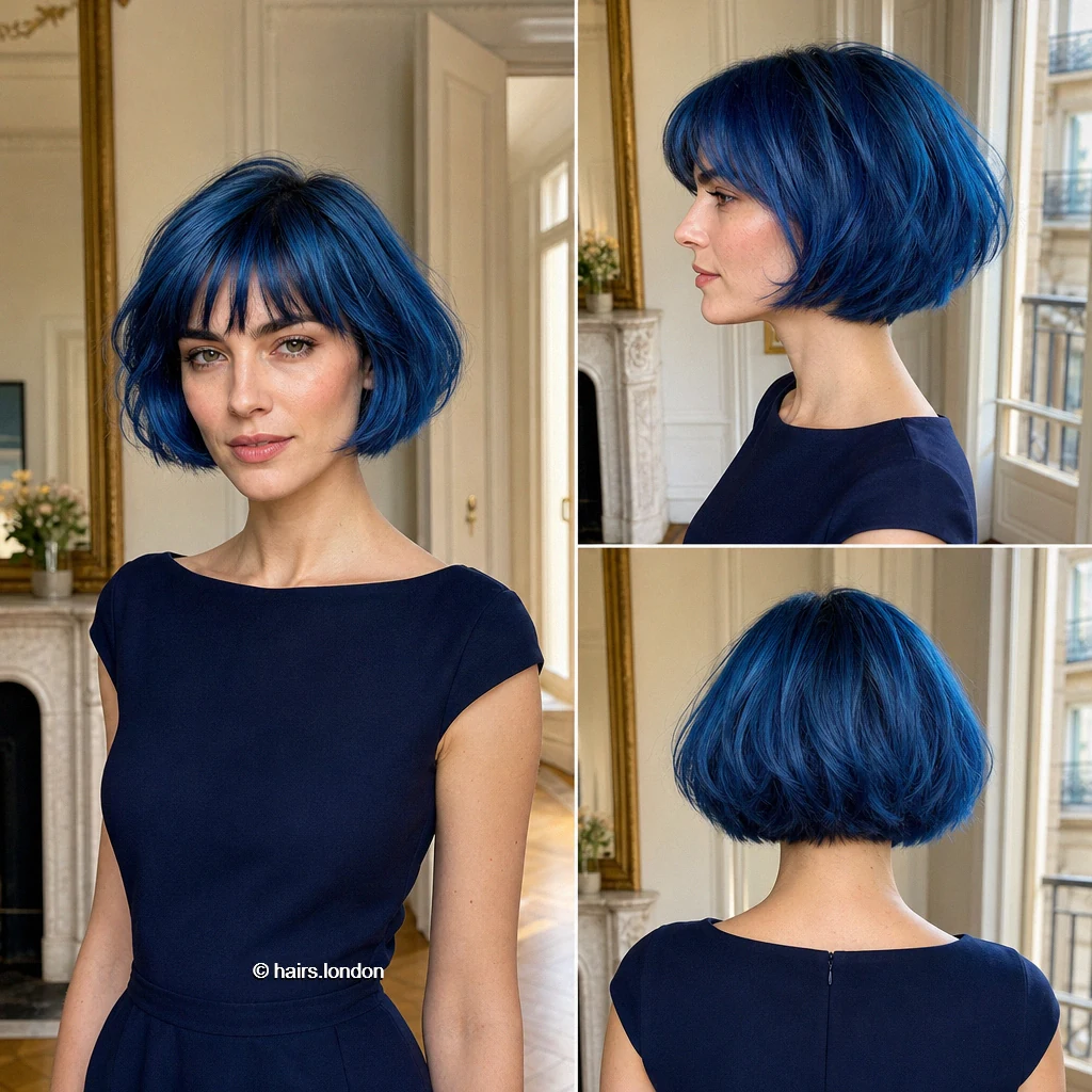 Cobalt Fringe Bob