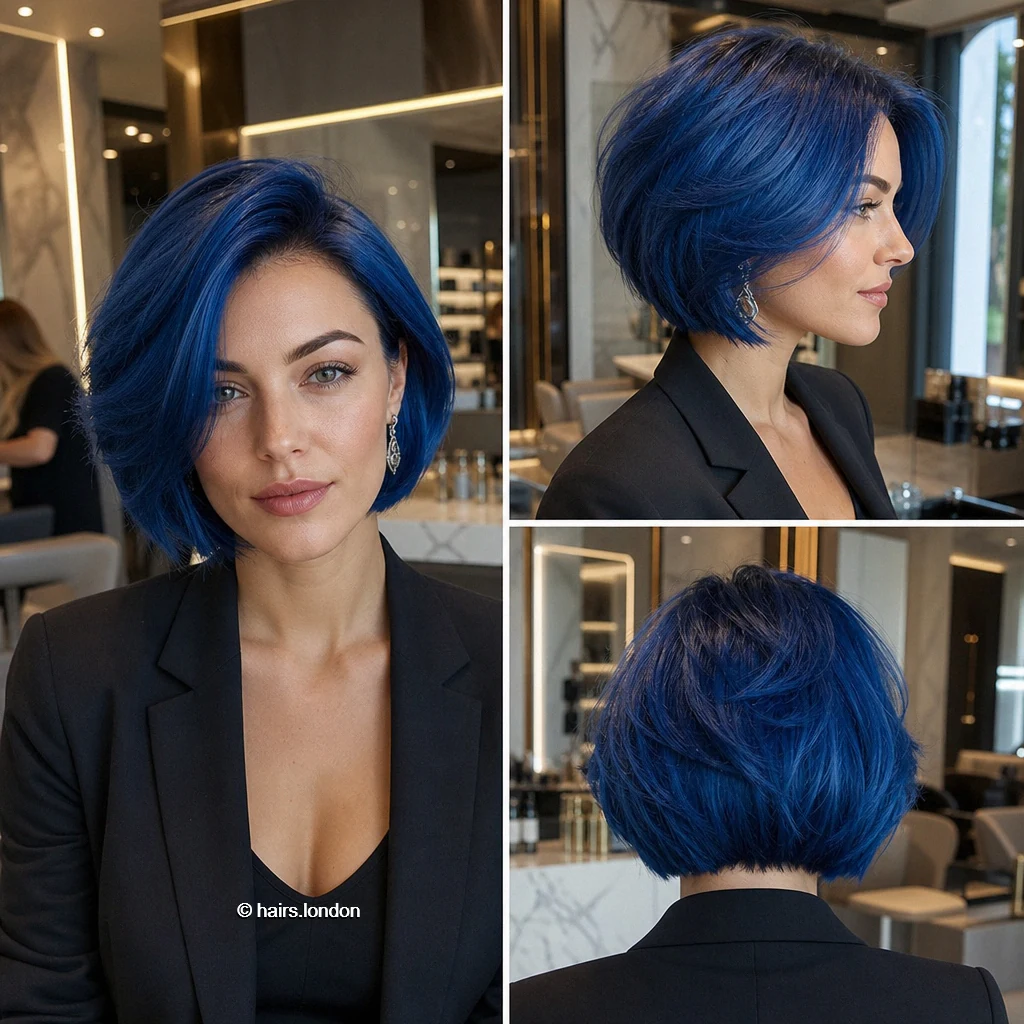 Cobalt Layered Bob