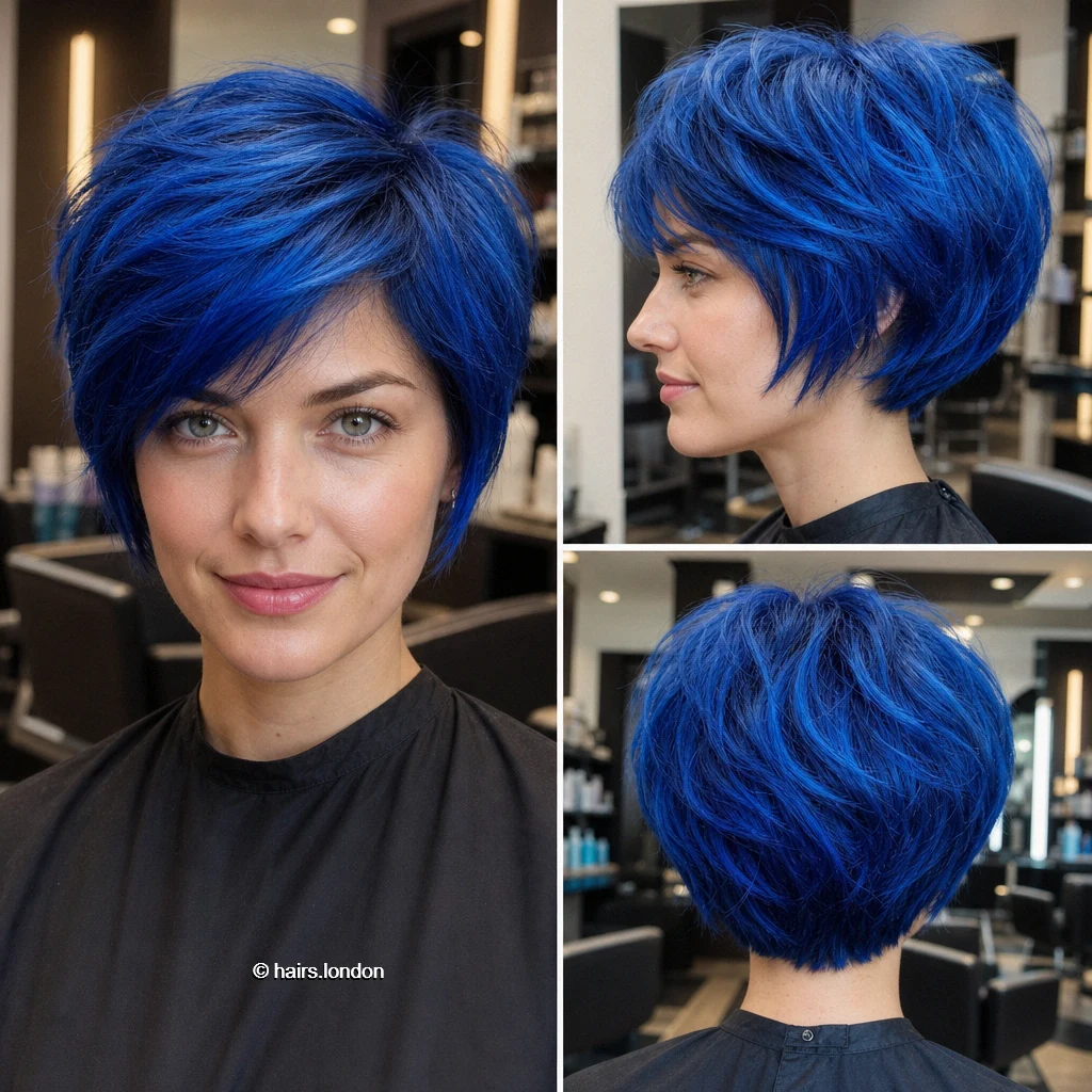 Cobalt Layered Bob