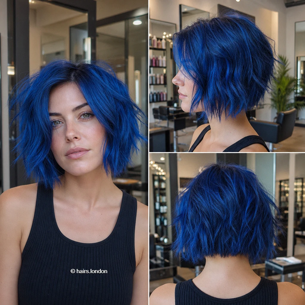 Cobalt Tousled Bob