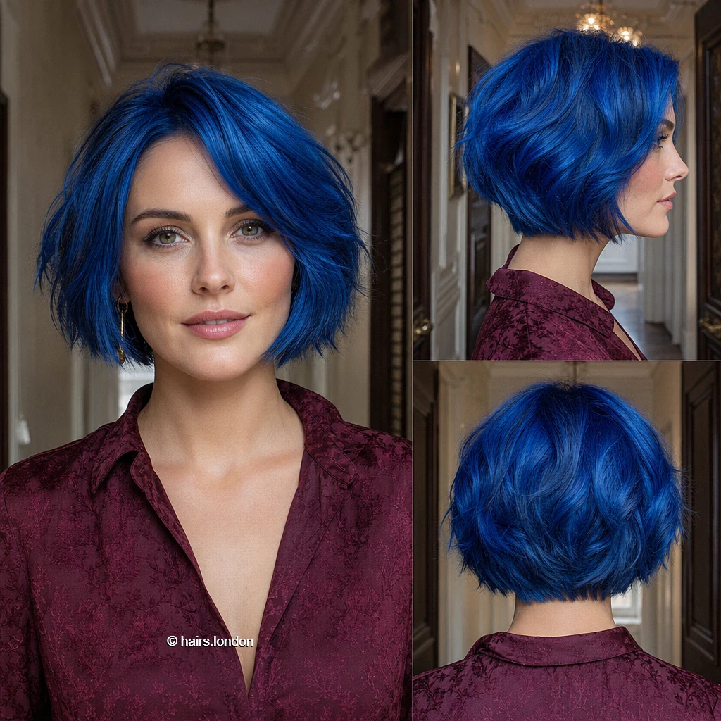 Cobalt Tousled Bob