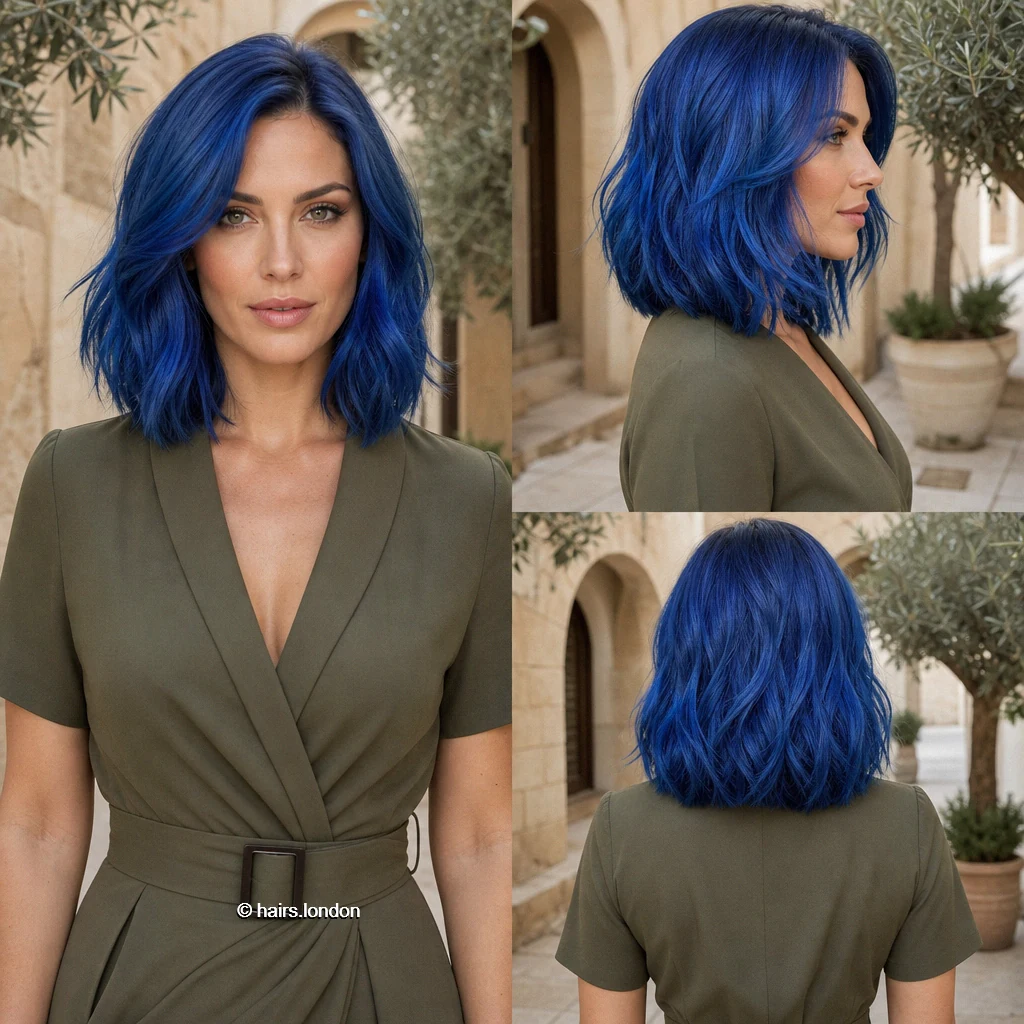 Cobalt Wavy Bob