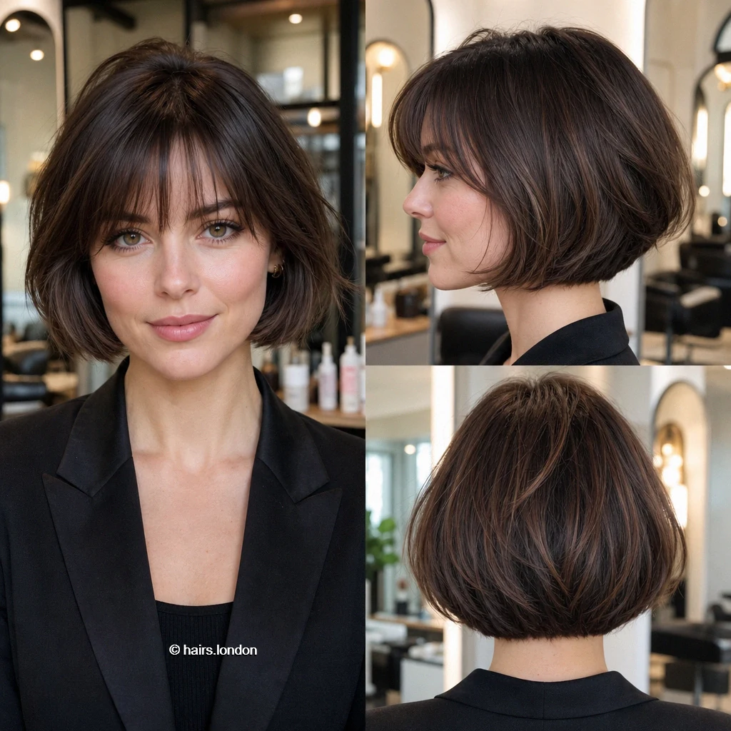20 Bob Haircut Ideas, From Rounded Chin-Length Cuts to Layered Lobs Cocoa Piecey Bob