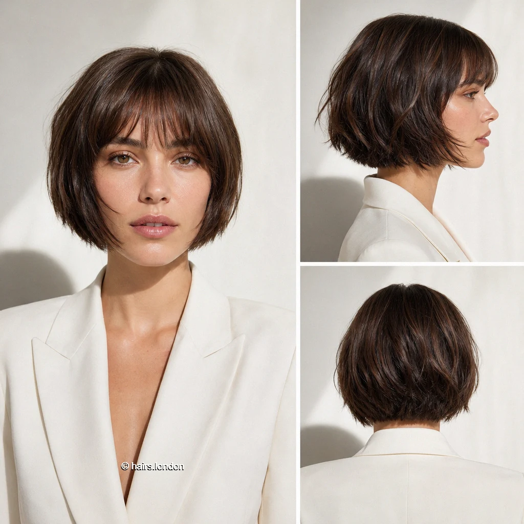 20 Rounded and Layered Bob Haircuts for a Shape That Moves Cocoa Wispy Bob