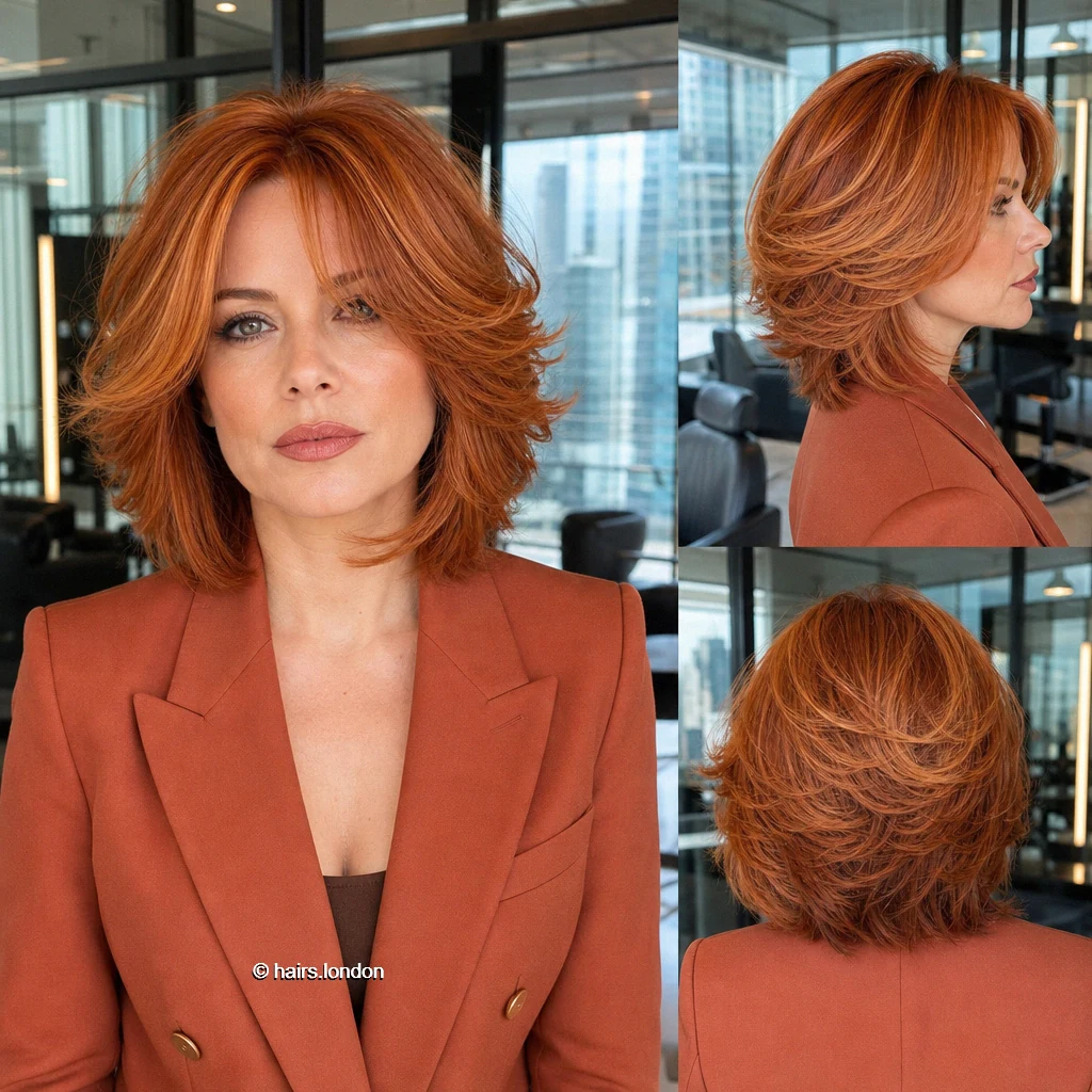 20 Red Bob Haircuts, From Polished Auburn to Textured Copper Copper Airy Bob
