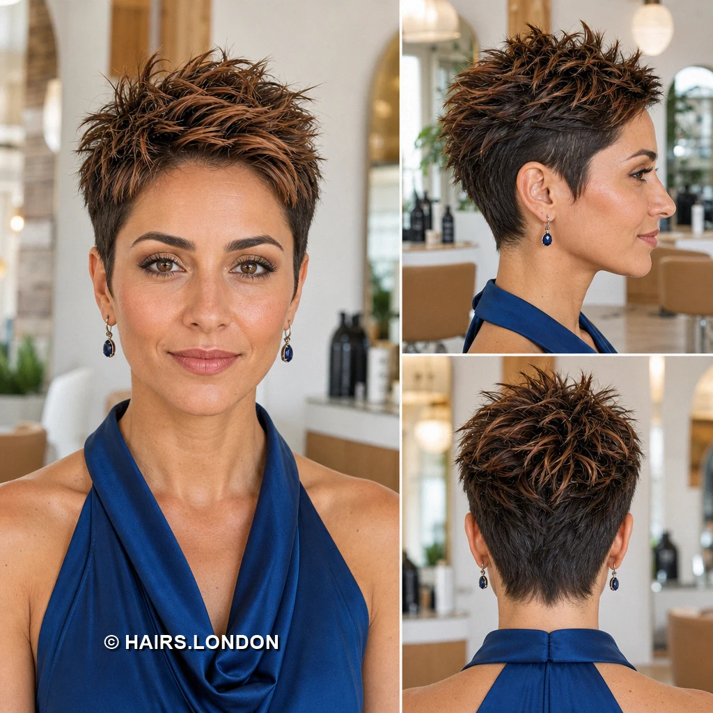 19 Copper and Brown Pixie Haircuts with Texture, Sweeps, and Curls Copper Blonde Sweep