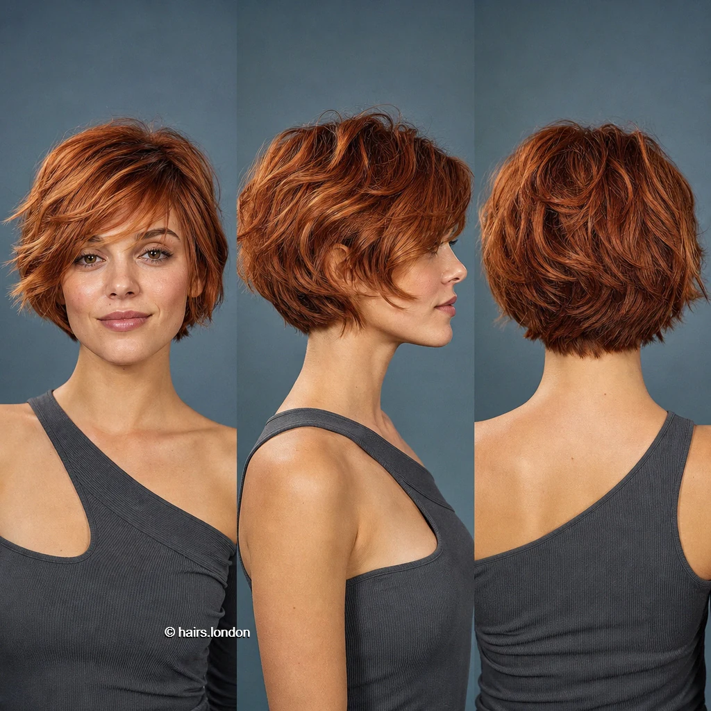 Copper Choppy Bob