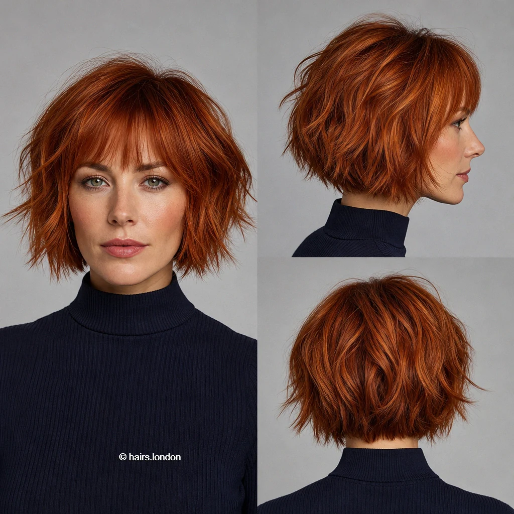 Copper Flicked Bob