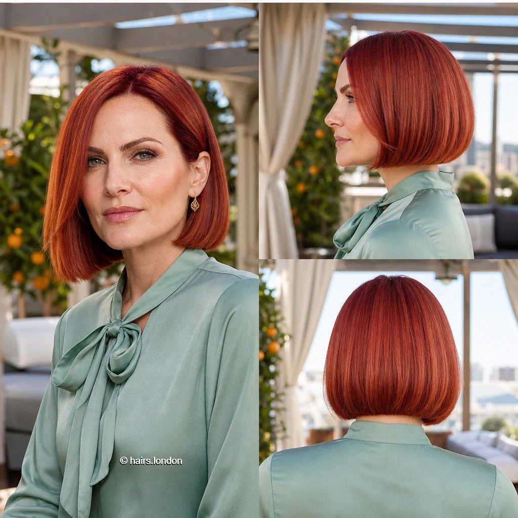 Copper Glossy Bob