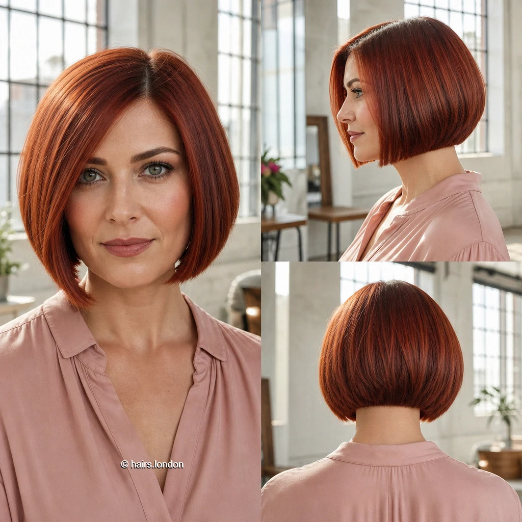 20 Red Bob Haircuts, From Sleek Chin-Length Shapes to Short Layered Cuts Copper Jawline Bob