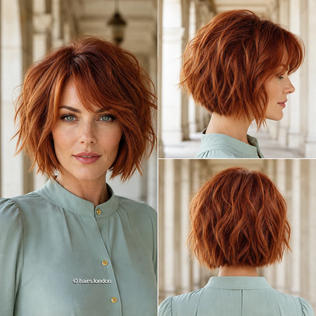 Copper Rumpled Bob