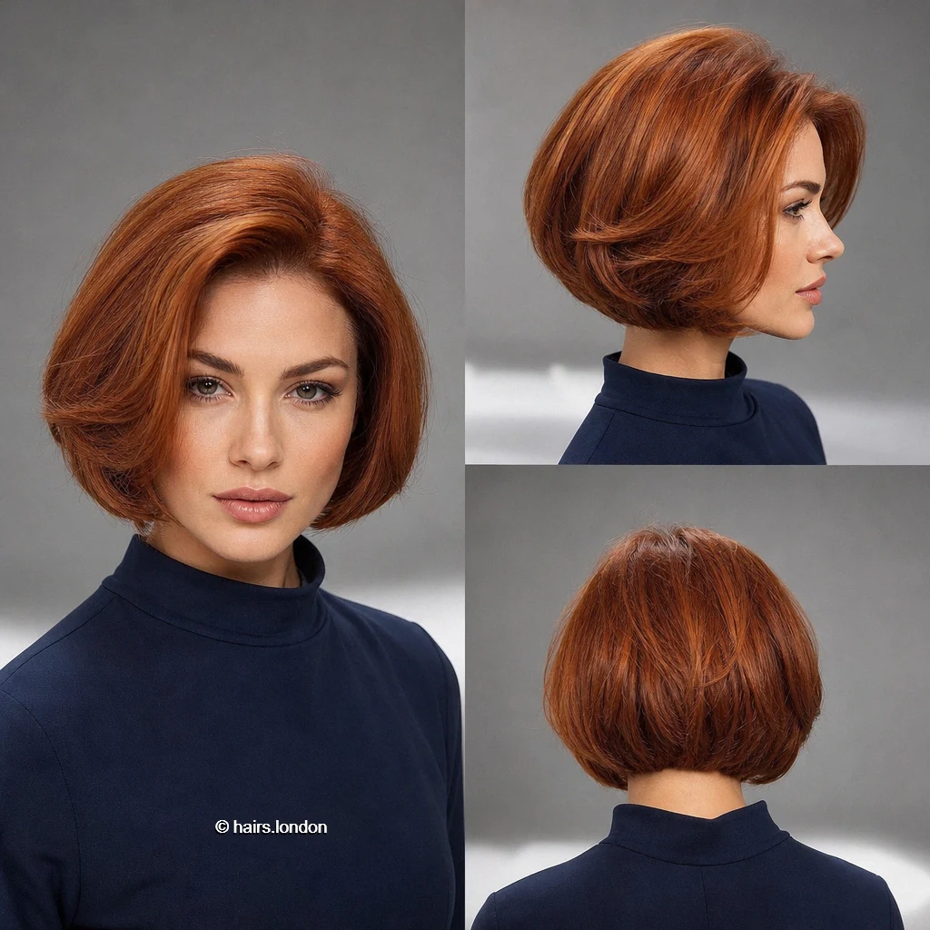 20 Red Bob Haircuts, From Polished Auburn to Textured Copper Copper Sculpted Bob