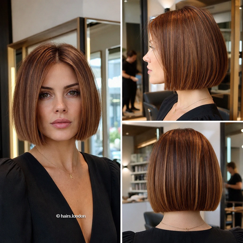 20 Brown Bob Haircuts, From Polished Jaw-Length Cuts to Soft Layered Lobs Copper Straight Bob