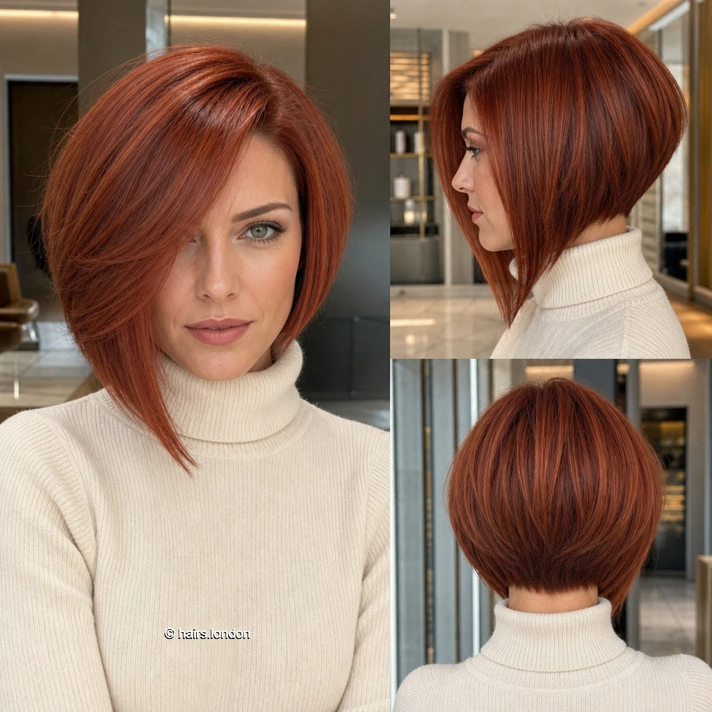 Copper Swept Bob