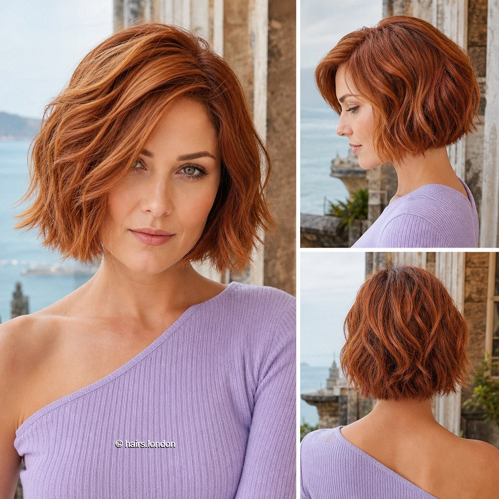Copper Tousled Bob