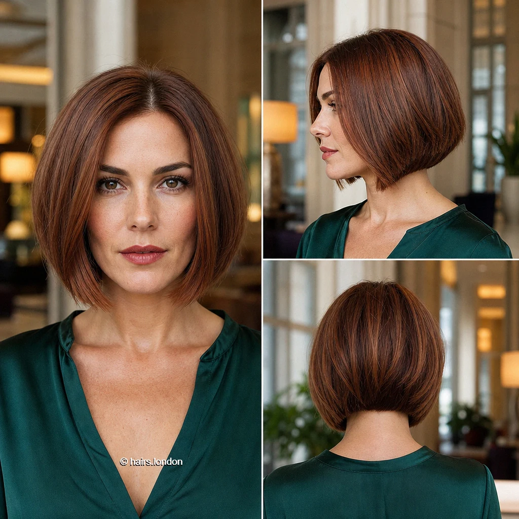 Copperbrown Curved Bob