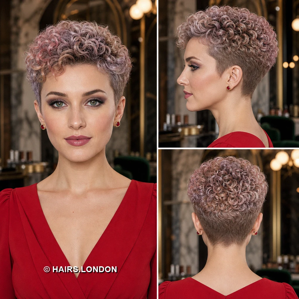 19 Pastel Pixie Haircuts With Texture, Shape, and Soft Color Coral Feathered Quiff