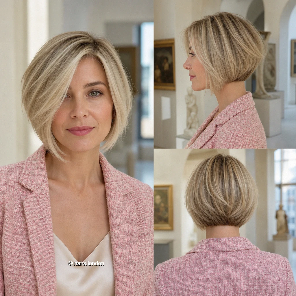 Cream Rounded Bob