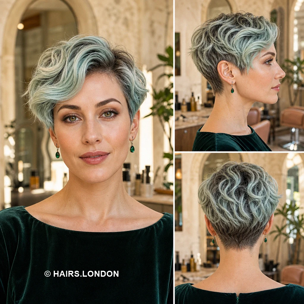 19 Colorful Textured Pixie Cuts with Shape and Movement Dark Silver Crop