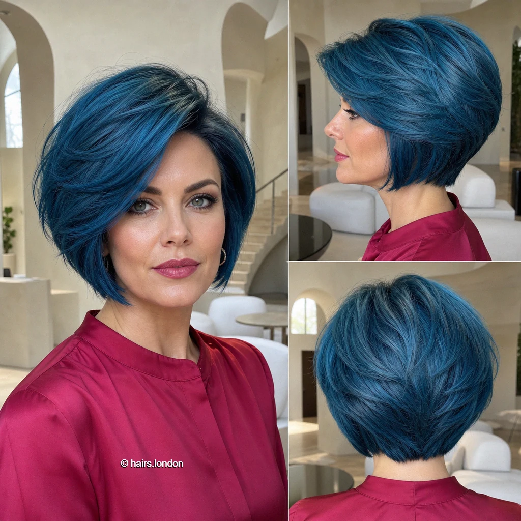 Denim Graduated Bob