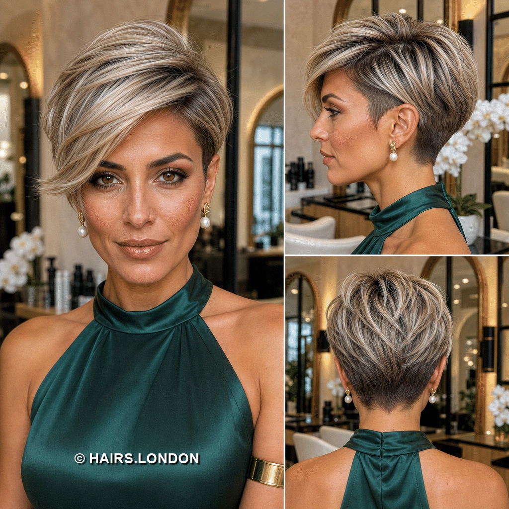18 Chic Silver Pixie Haircuts with Modern Texture and Volume dimensional beige silver