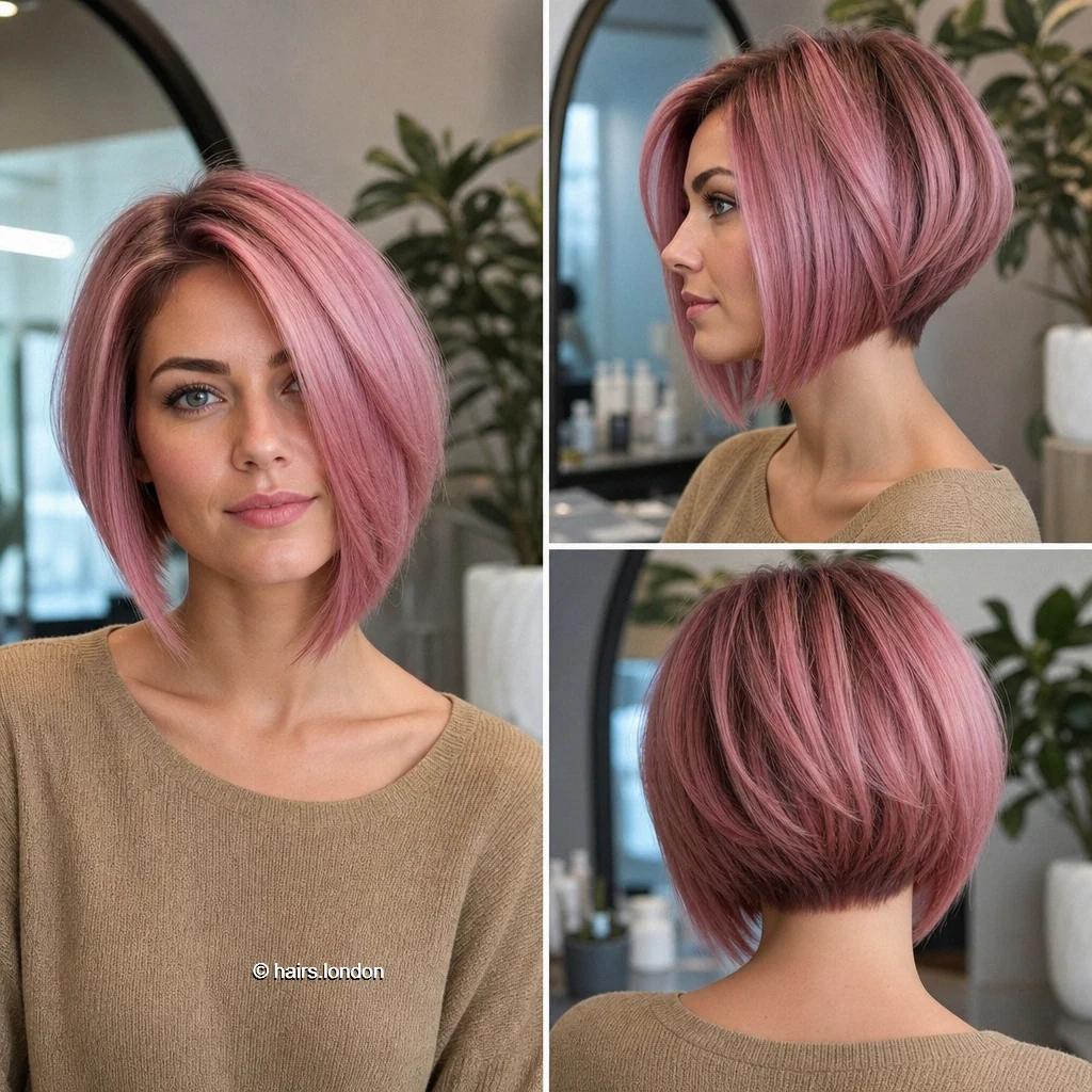 17 Bob Haircut Ideas, From Smooth Rounded Shapes to Textured Short Cuts Dustyrose Tapered Bob