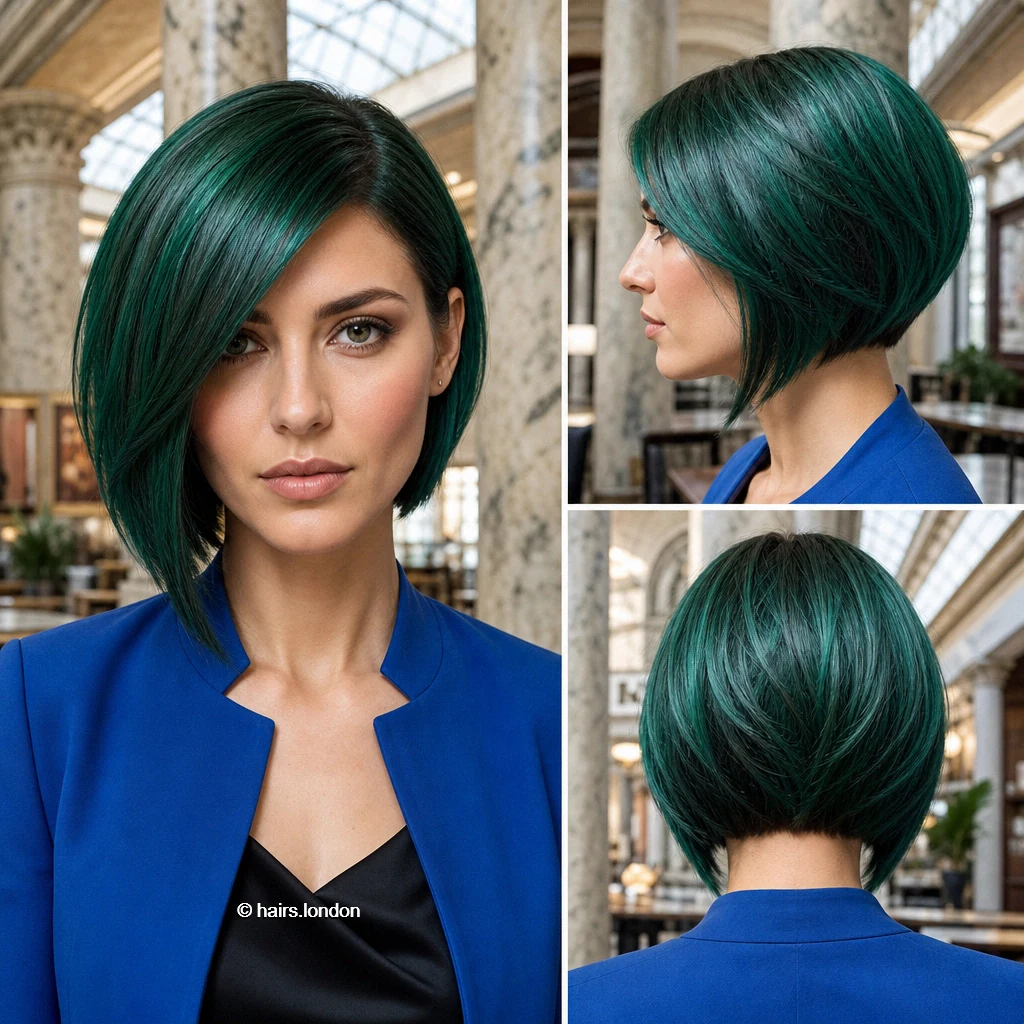 Emerald Angled Bob