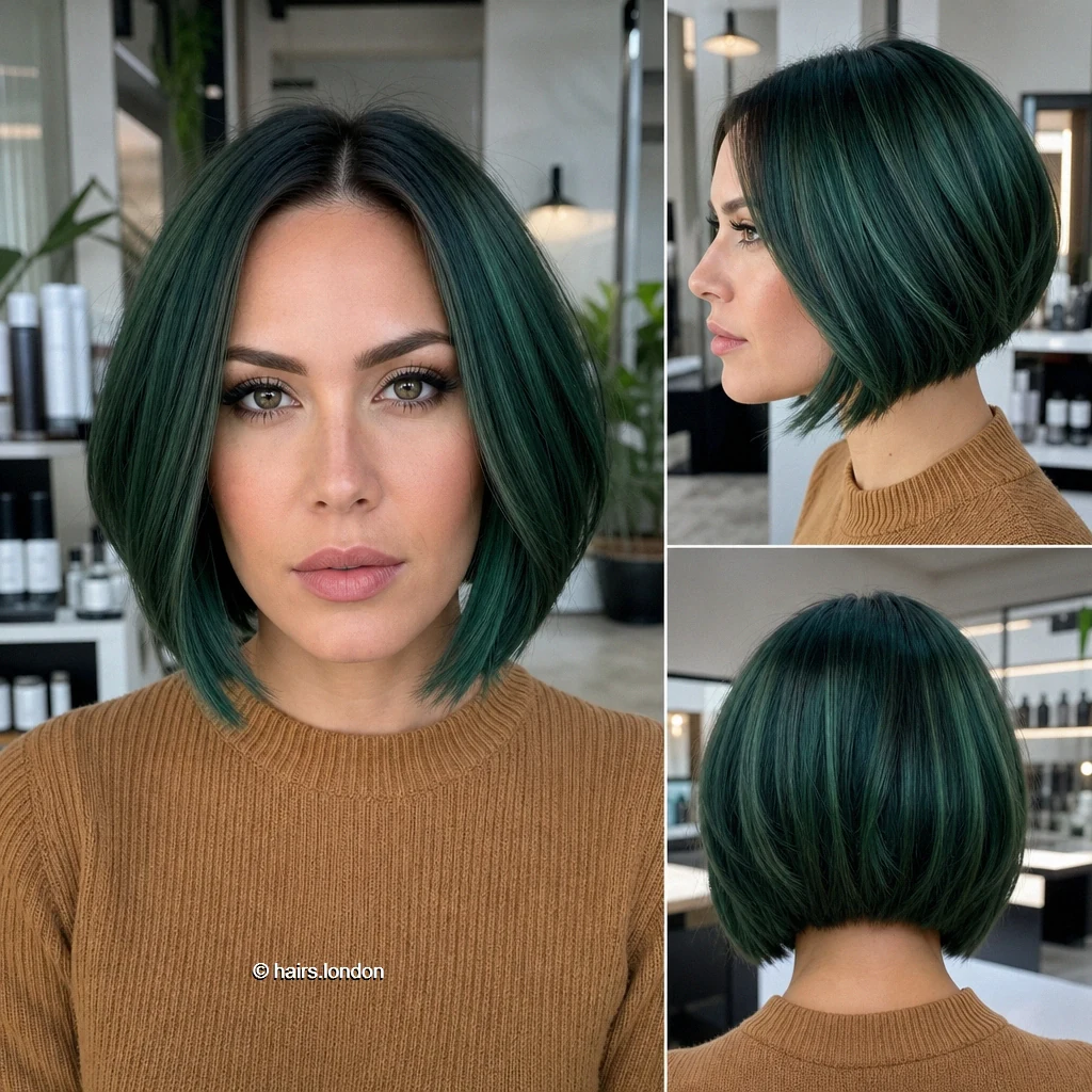 Emerald Angled Bob