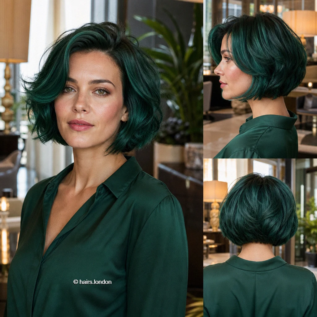 Emerald Wavy Bob