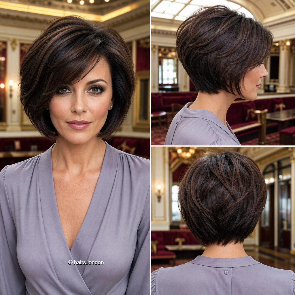 25 Brunette Bob Haircuts, From Sleek Jawline Shapes to Textured Lobs Espresso Crown Bob