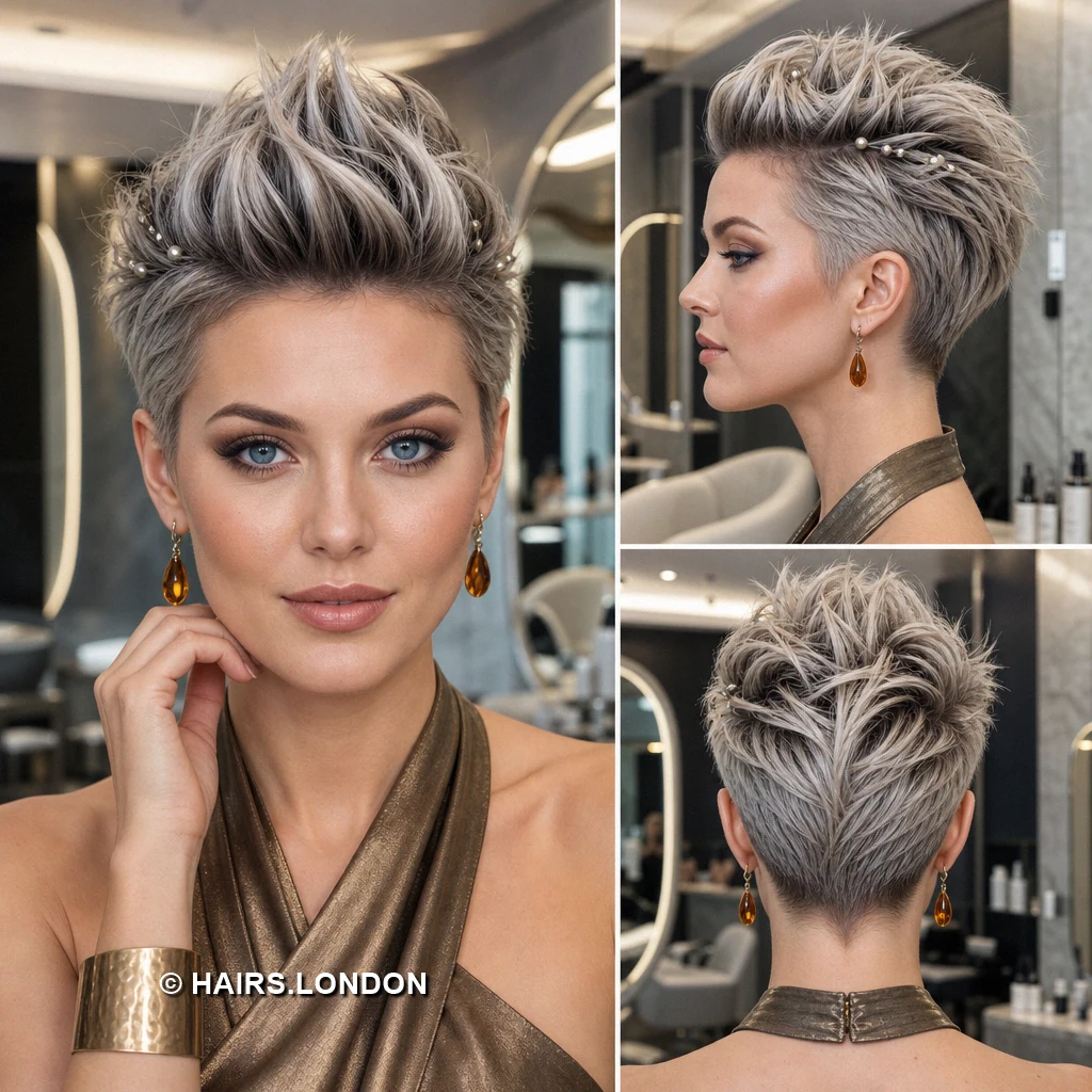 18 Textured Pixie Cuts with Swept Fringes, Lifted Crowns, and Tapered Napes Espresso Elevated Crop