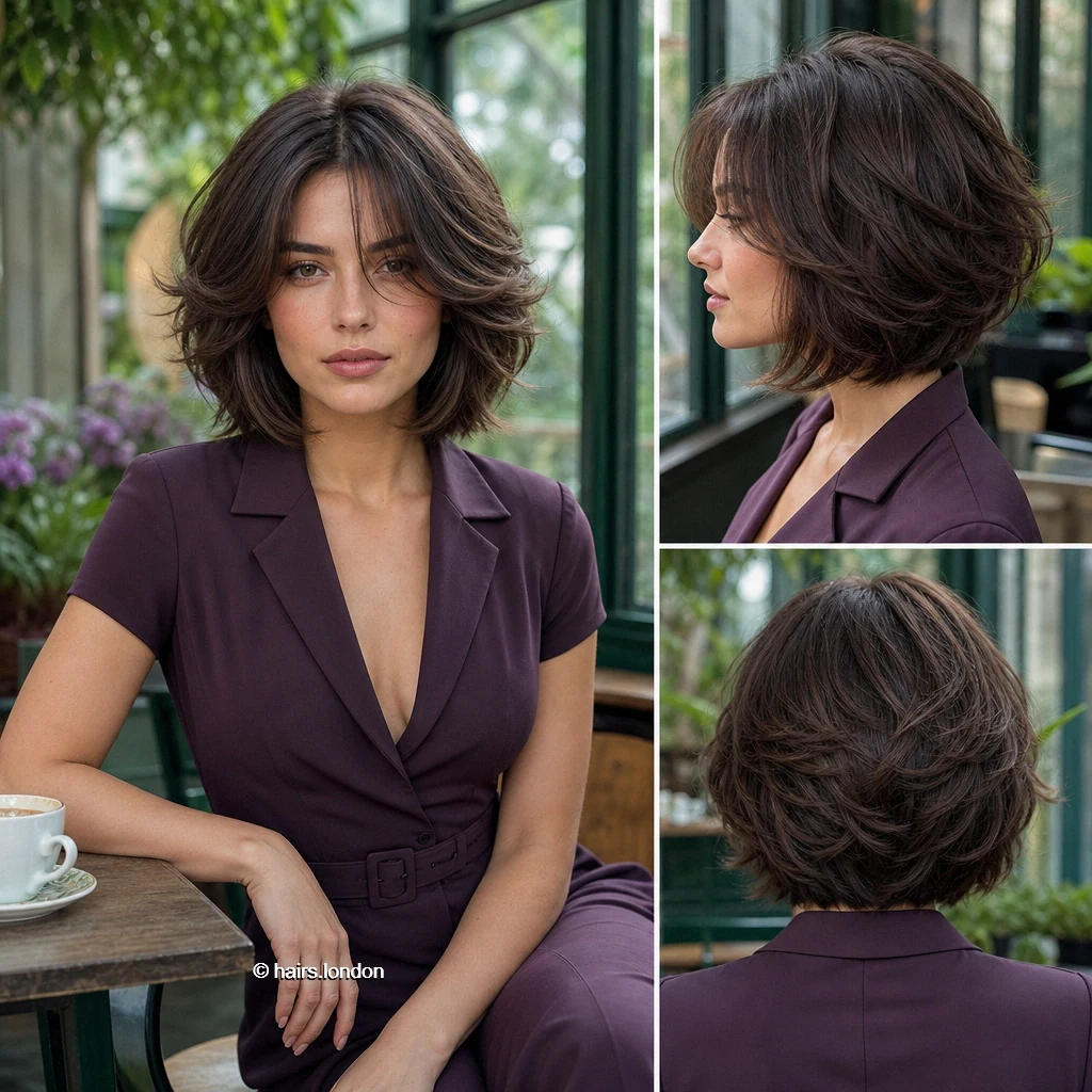 20 Jaw-Length Bob Haircuts and Layered Bobs to Inspire Your Next Cut Espresso Shaggy Bob