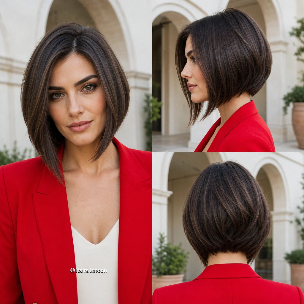 20 Bob Haircuts: Textured, Polished, and Angled Shapes Espresso Tapered Bob