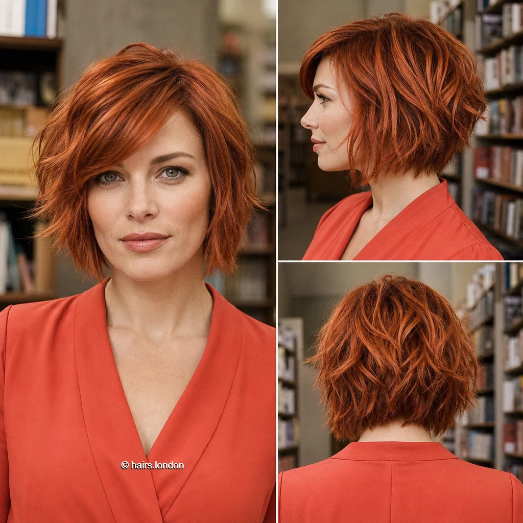 13 Red Bob Haircuts, From Sleek Graduated Shapes to Tousled Layers Ginger Airy Bob