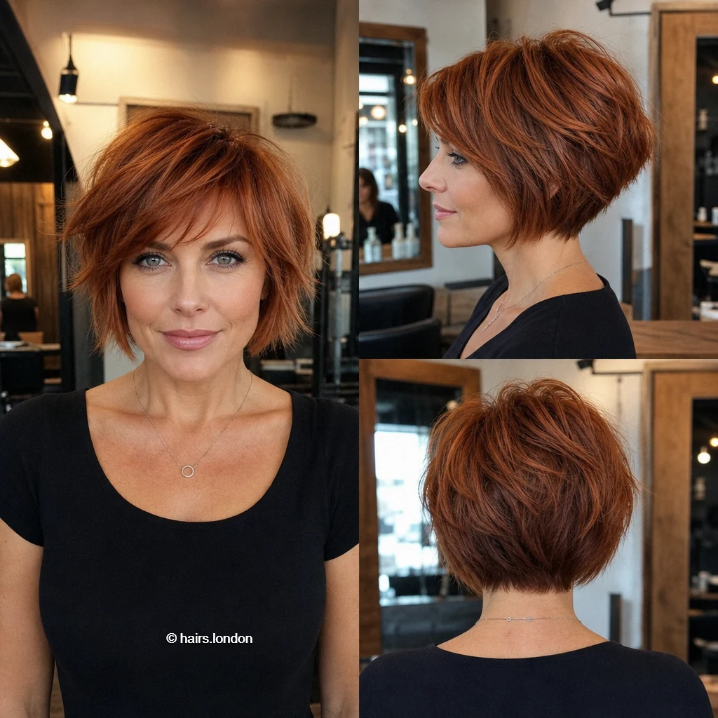 Ginger Feathered Bob