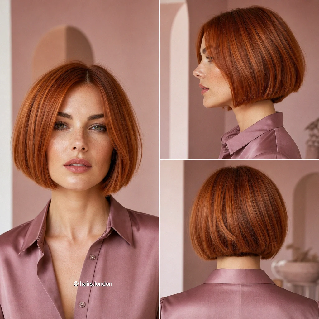 20 Red Bob Haircuts, From Sleek Chin-Length Shapes to Short Layered Cuts Ginger Rounded Bob