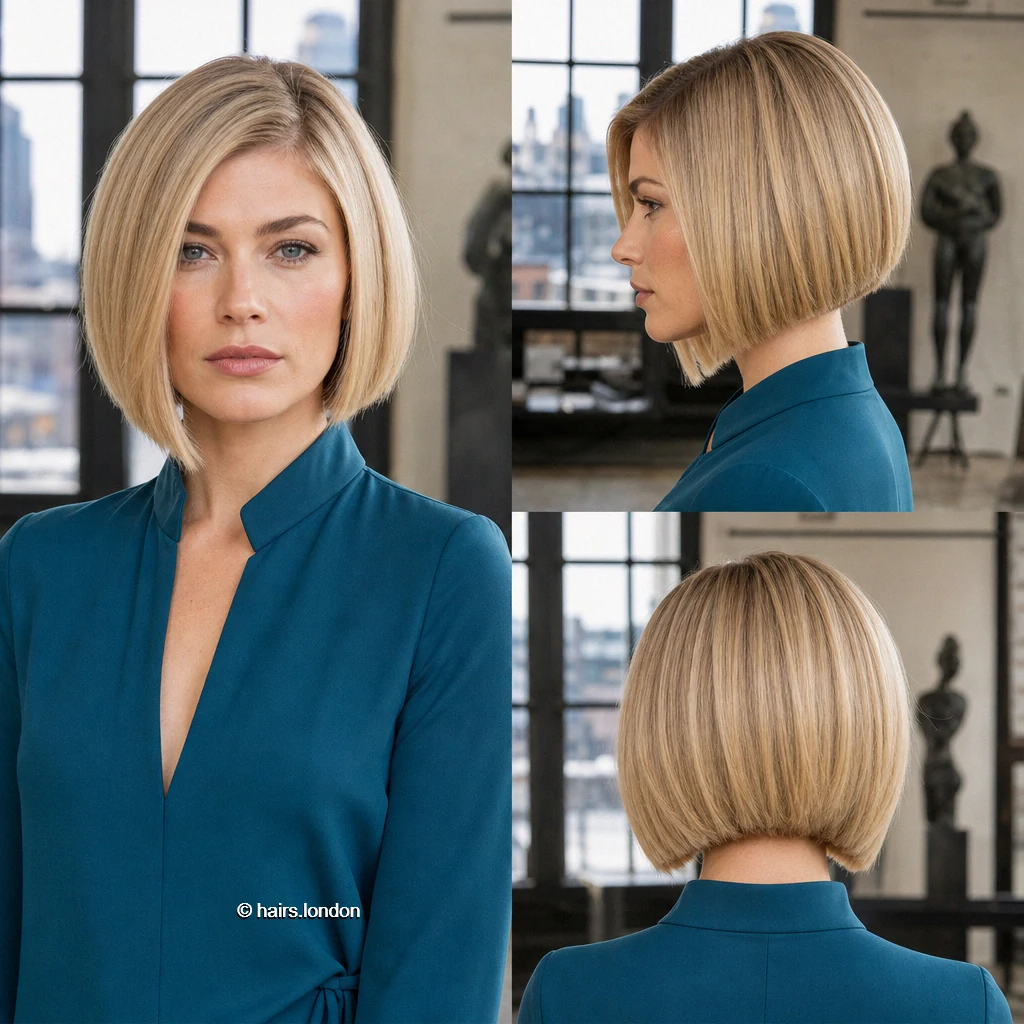 20 Bob Haircuts: Silver Layers, Sharp Lines and Angled Shapes Golden Aline Bob