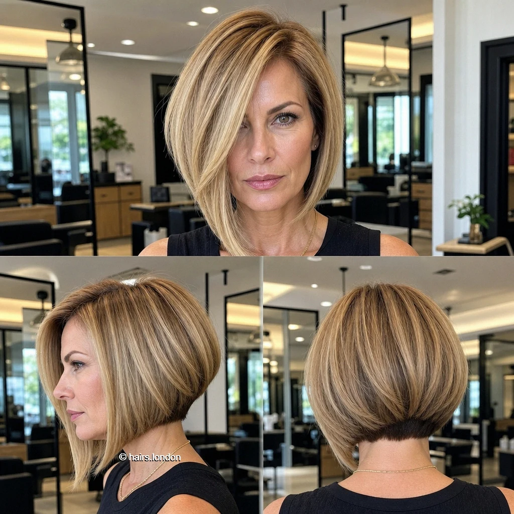 15 Blonde Bob Haircuts, From Sculpted Graduation to Soft Waves Golden Rounded Bob