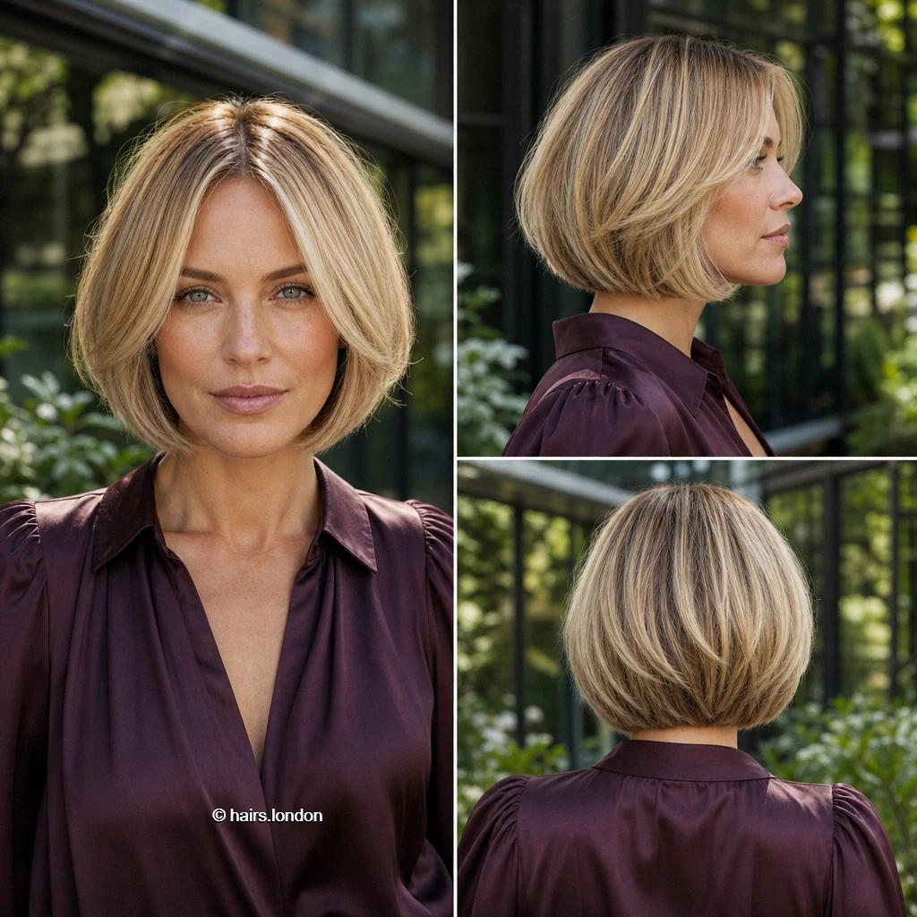 20 Bob Haircut Ideas: Rounded, Layered and Textured Shapes Golden Smooth Bob