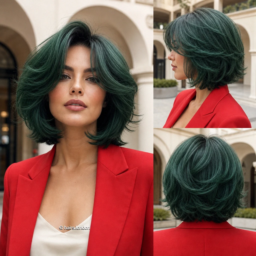 Green Flowing Bob