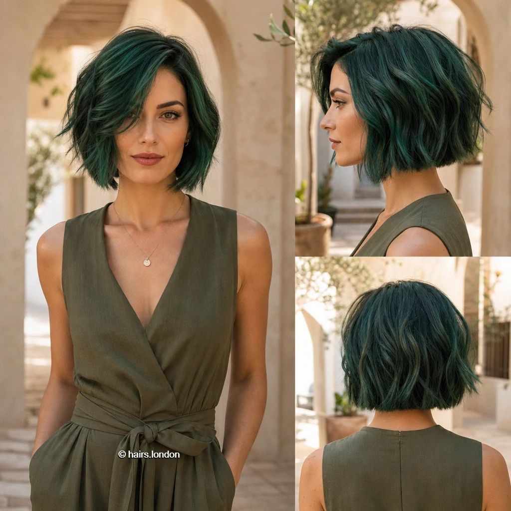 Green Relaxed Bob